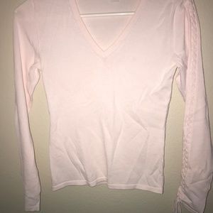 Banana Republic Pale Pink V-Neck Top